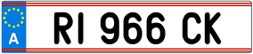 Trailer License Plate